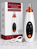 Blackhead Remover Vacuum – 3 Suction Levels, 6 Heads, Rechargeable